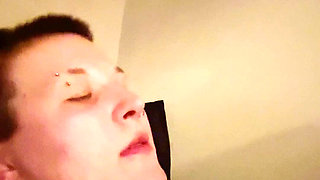Sexy Tomboy Lets Her Hair Down and Gives Blowjob and Gets Fucked