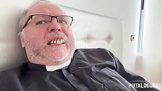PutaLocura - Spanish whore Krystal Genner is punished and receives a creampie from Father Damian