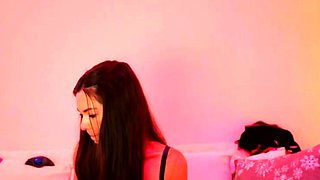 Stacked brunette goes solo toys and masturbation