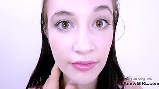 Girl looks Super Cute Sucking Long Knob Teenage Castings
