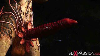 Enticing milady's 3d porn clip