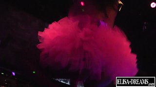 Amateur striptease and Solo masturbation