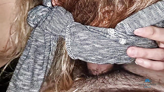 Blowjob and cum in her face