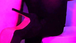 Sexy Business Woman with Boss in Office Restroom for Ripping off Nylon Sex