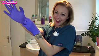 Latex Glove JOI in the Dental Chair Naughty Nurse POV