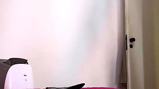 Horny busty blonde babe with big boobs