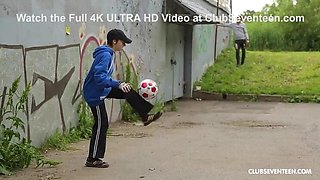 Tomboy Playing Soccer with My Hard Cock