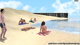 Adventures Of Willy D Girl With Huge Tits And Big Nipples A Beach Handjob Ep 93