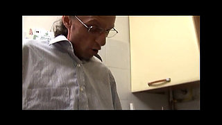 Italian Housewife in Black Stockings Banged by Bad Husband