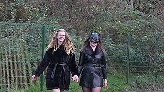 Hot Double Piss From 2 Wet Pussies by the River