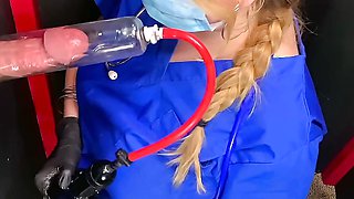 Nurse Visits Gloryhole To Ruin 3 Orgasms After Her Shift