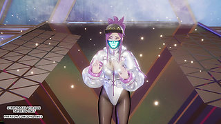 MMD Aespa - Supernova Akali Hot Kpop Dance League of Legends Uncensored Hentai