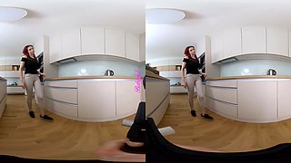 Busty Teen.. - Ep. 1: Strip Tease - Redhead Shaved Solo Model