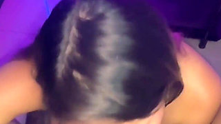 Sexy Girl in Small Bikini, Deep Throat in My Cock Smoking Cigarette