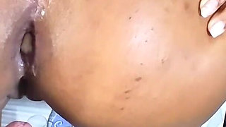 My Little Big-ass Stepdaughter Begging for Cock in Her Anus