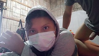 My Stepdaughter Gives Me a Gothic Masturbation with Her Feet! New Sexual Experience After Passing His Professional Driver Cours