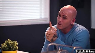 Stepdad fucks his naughty stepdaughter Kiarra Kai rough