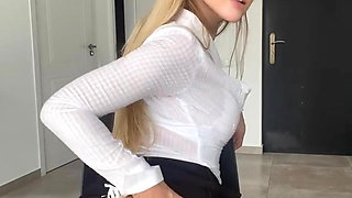 What if I Would Be Your Hot Horny Blonde Secretary?
