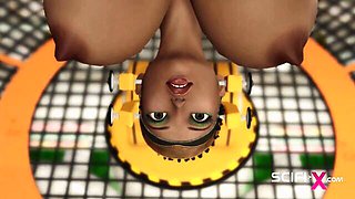 Kitten's cuffed and fucked dirt