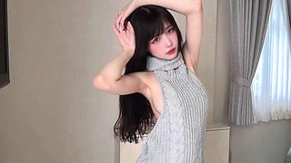 Amateur love session with a Japanese girl in the bathroom featuring internal ejaculation