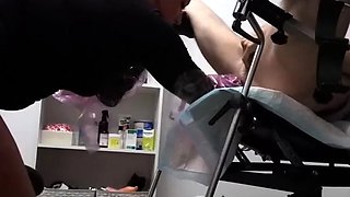 fistingqueen gyno chair double anal femdom fisting extreme