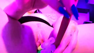 Beautiful Sonya having a horny solo toy masturbation