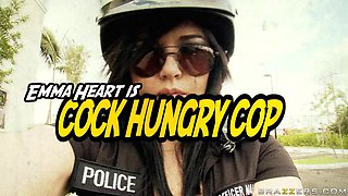 Cock Hungry Cop With Emma Heart, Keiran Lee - Brazzers