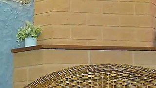 Slim Body and Red Hair Girl Gets Tricked and a... by Her Dildo on Webcam