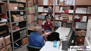 Hot petite blonde teen busted for stealing jewelry