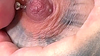 MILF Changes Her Nipple Piercing - Intimate, Confident & Captivating!
