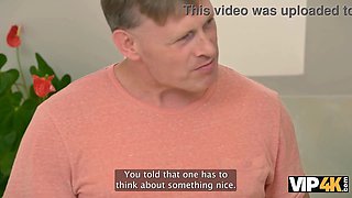 Oliver Marks Vip4K & Maya Labela get naughty in a locked bathroom with stepdad & busty babe