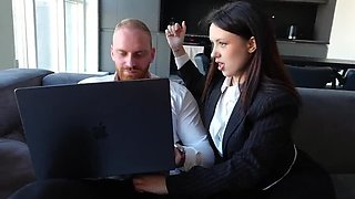 Hot Secretary Begs Fuck Me Hard! Before Boss Pounds Her Tight Pussy Until She Cums