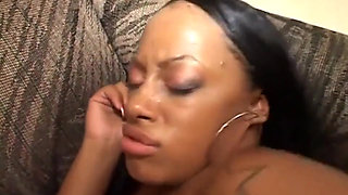 Huge ass black girl pussy fucking...cum in mouth