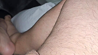 Step mom handjob step son thick cock in erection