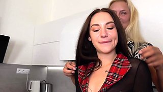 Petite Emma Evans Fucked On The Kitchen Table