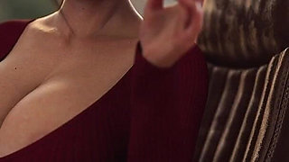 Sexy Married Teacher Having Threesome with Two Lucky Students - the Office