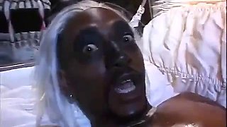 Huge black cocks merciless gangbang