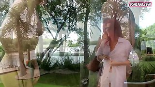 Hot Redhead Fucks in Public at Country House
