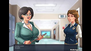 Summertime Saga Bitch Gets Her Pussy Wet Inside the Locker