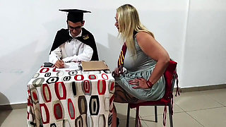 Entiado Didn't Go to Graduation Party to Put His Tiny Penis in His Stepmother's Ass