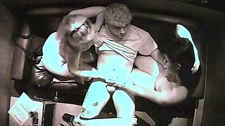 Two Strippers Double Handjob