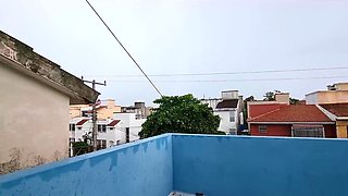 I Came From the Beach and We Were Flooded, My Neighbor Screamed at Me Wildly and Kicked Me, Then Fucked Me Hard