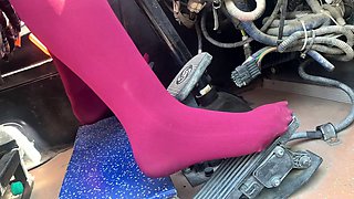 Asian Car Fettish Girl - I Did Warmup The Bus Before