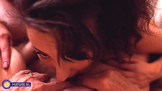 75 Year Old Granny Tutor Petra Takes On Four Teen Lesbian Students To Make Her Eat Her Hairy Pussy