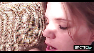 Stiff siblings fuck wildly on mommy's couch