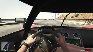 Trevor and Cheating wife Amanda's amazing blowjob while driving