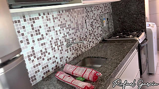 I Fucked the Hot Maid in My Apartment's Kitchen