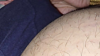 Step mom hand slip on step son underwear touching his dick