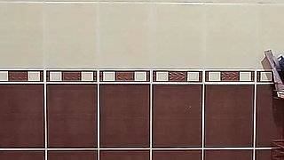 Pretty Chubby Wife with Big Natural Tits Takes a Shower