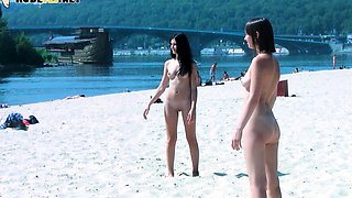 Hot beauty nudists girls both have such sexy fucking butts